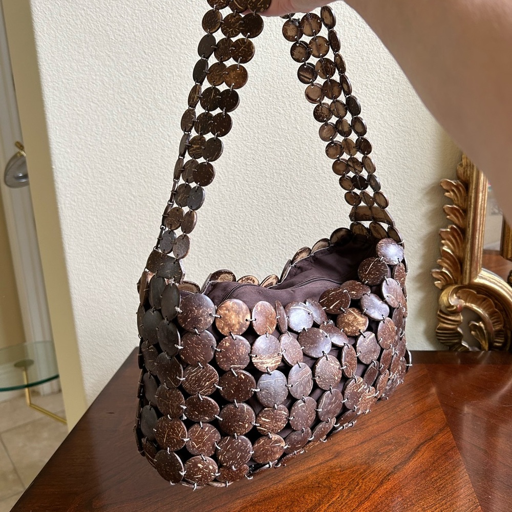 Nwot Coconut Shell Bag - image 1
